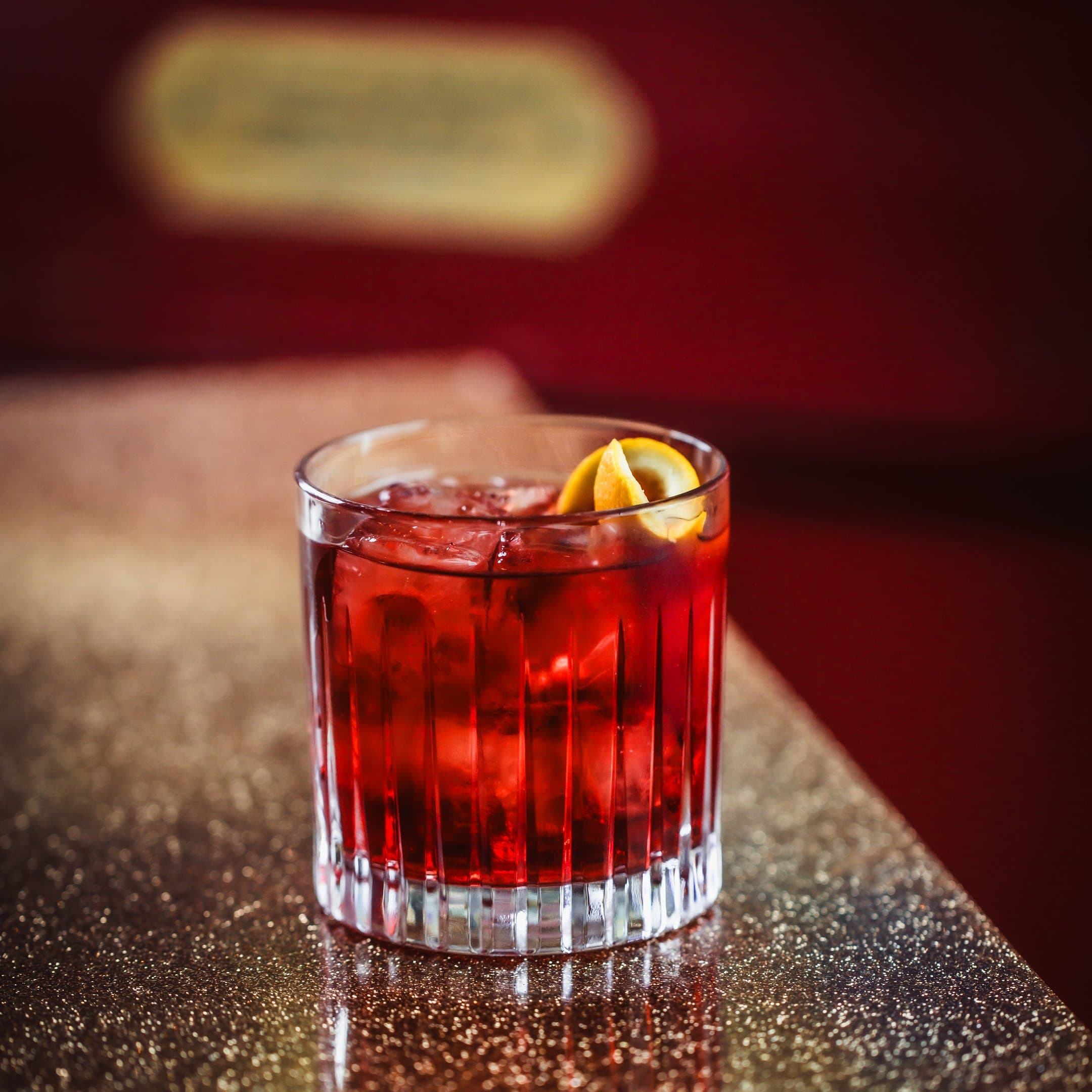 Image of a classic Negroni cocktail at The Escapologist bar